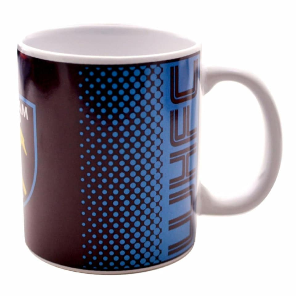 West Ham United FC Fade 325ml Mug - Maroon/Blue/Yellow - One Size