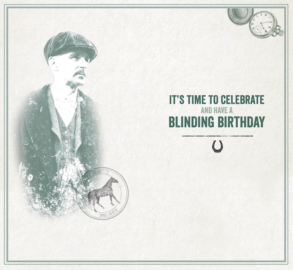 image 1 of Peaky Blinders 'Brother' Birthday Card