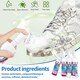 image 8 of Yass Clean White Shoe Cleaner Set, 200ml x 4 Bottles, Foam Applicator with Brush, Sparkling White Formula