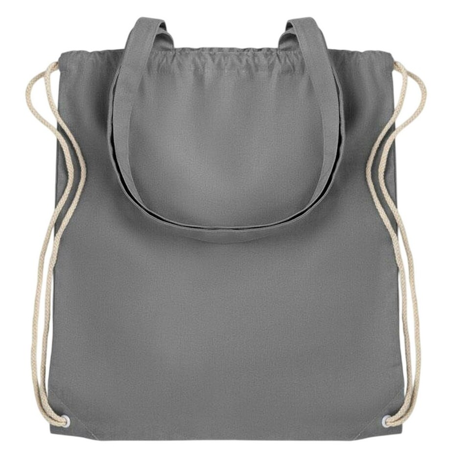 image 1 of MidOcean Moira Canvas Drawstring Bag - Grey - One Size Grey