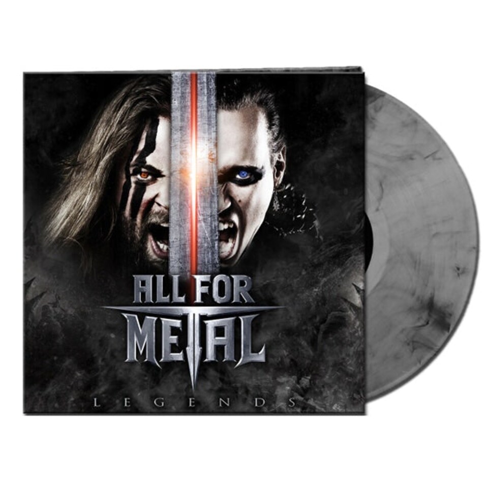 All For Metal LP - Legends (Silver/Black Marbled Vinyl)