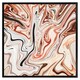 image 2 of Pink rippled marble (Picture Frame) Brown | Oak | L