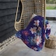 image 3 of Red, White & Blue Flower Print (Blanket)