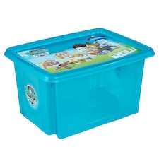 Keeeper Paw Patrol Storage Box with Lid 15 Litre Blue Transparent