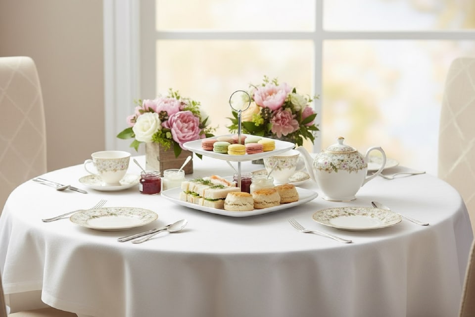image 1 of Waterside Elegant Two-Tier Cake Stand