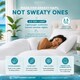image 6 of Premium 2.5 Tog Summer Duvet Quilt - Lightweight Striped Microfibre, Breathable & Hypoallergenic - Single