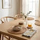 image 4 of Argon Tableware Round Coasters - 10cm - Set of 6 - Woven Typha Bar Drink Mat Table Protector Coasters