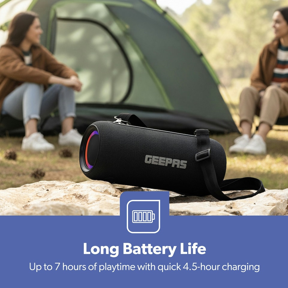 image 1 of GEEPAS Waterproof Bluetooth Speaker | Portable Wireless Speaker