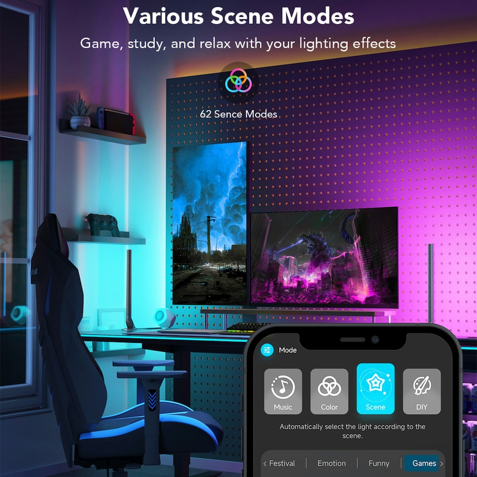 image 1 of Govee Smart Gaming Light Bars
