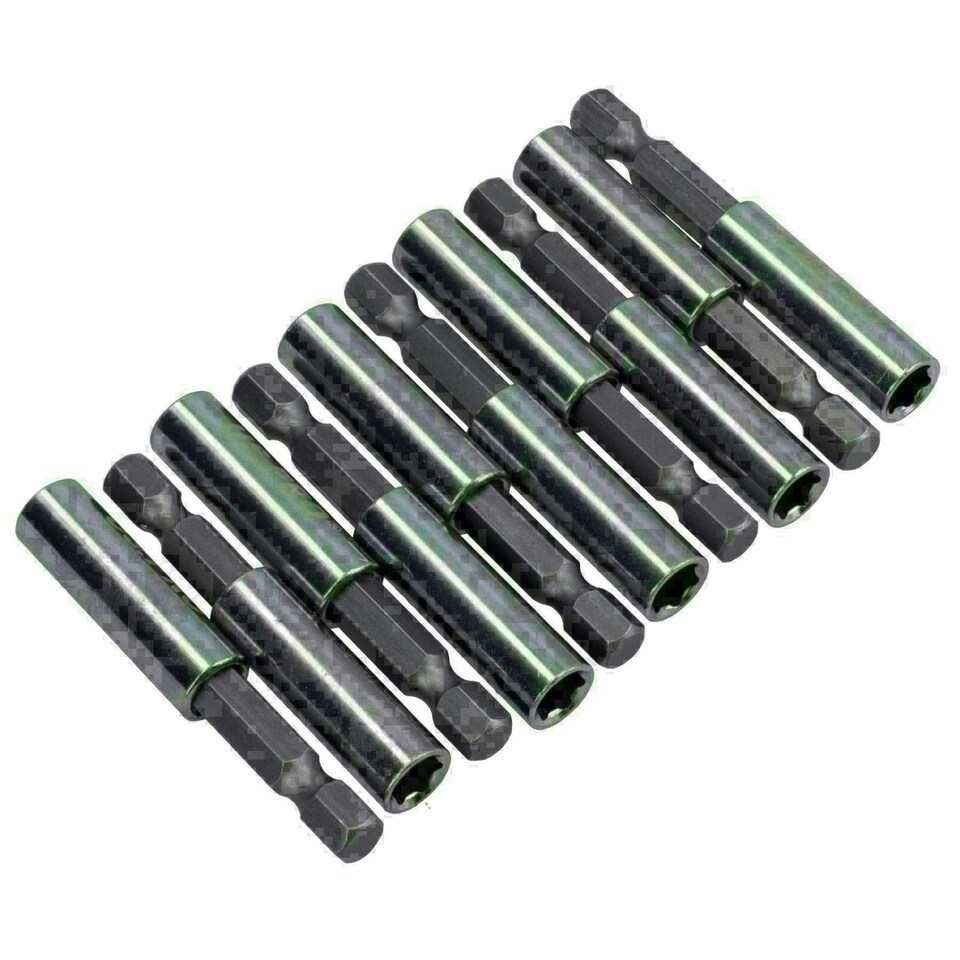 image 1 of Magnetic Screwdriver Bit Holders Extension Driver 1/4in Hex Shank 10 Pack
