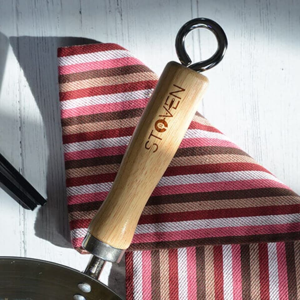 image 1 of Stoven 30cm Heavy Gauge Carbon Steel Wok