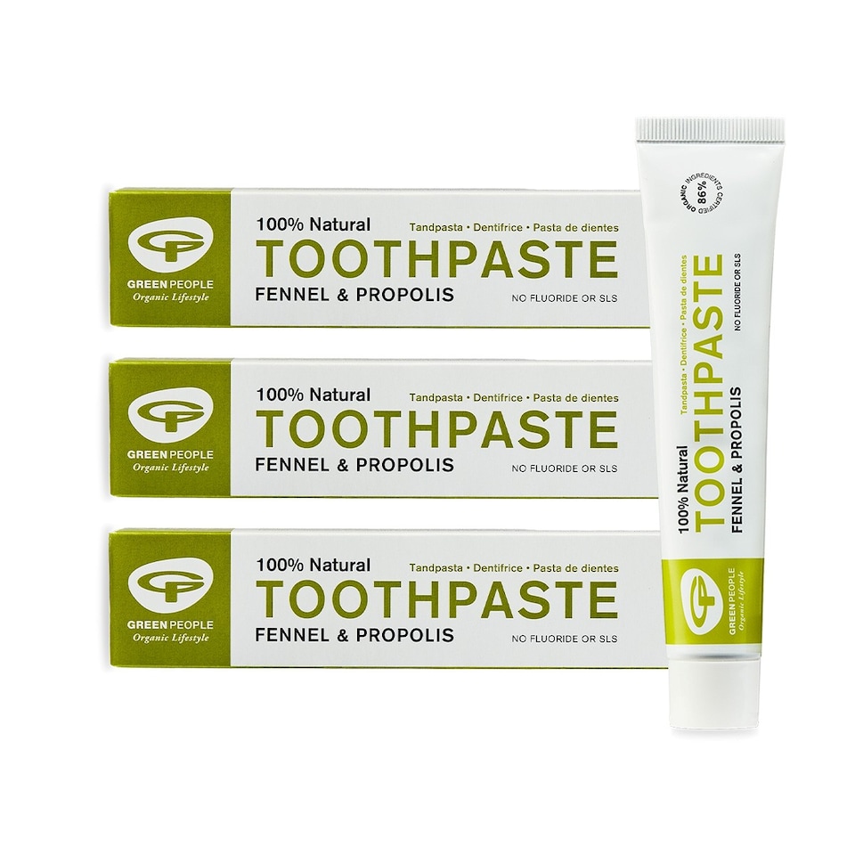 Green People Fennel & Propolis Toothpaste Mint Free 3x50ml