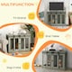 image 3 of PawHut Dog Crate Furniture for Large Dogs, Double Dog Cage for Small Dogs, Grey