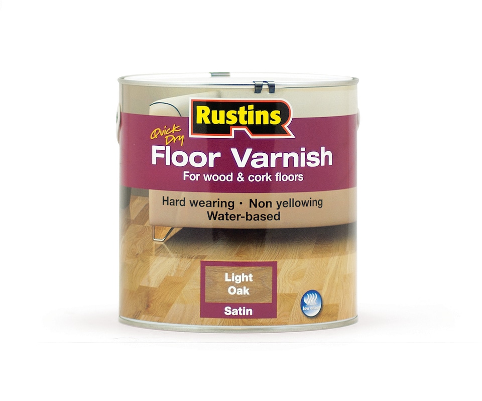 image 1 of Rustins Quick Dry Floor Varnish Light Oak 2.5L
