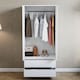 image 7 of Vida Designs Denver 2 Door 2 Drawer Wardrobe With Shelf & Clothes Rail, White