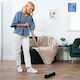 image 2 of Soft Indoor Broom Perfect for Laminate, Vinyl or Wooden Floor with Multi-section Handle and Flagged Bristle