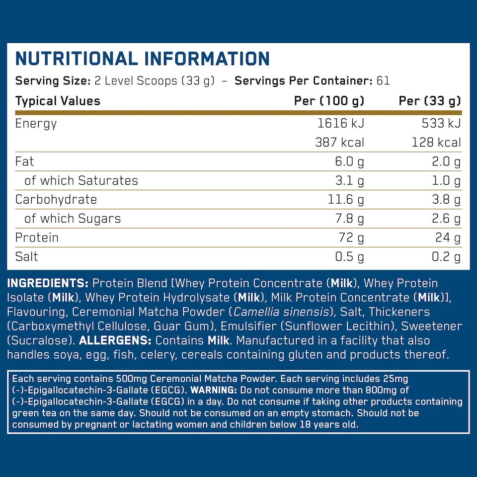 image 1 of Applied Nutrition Critical Whey Advanced Protein Powder - Vanilla Matcha - 61 Servings