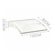 image 5 of Living and Home Window Door Awning Canopy with Brackets 120cm - White