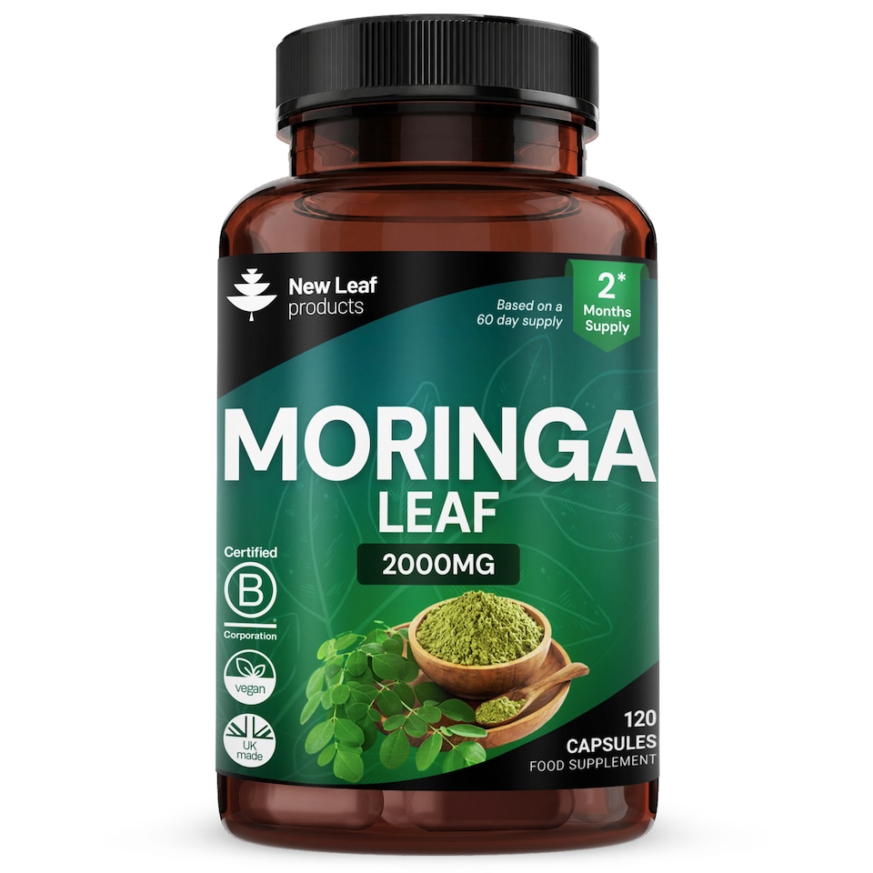 image 1 of Moringa Leaf Capsules - 120 Vegan Capsules 2000mg