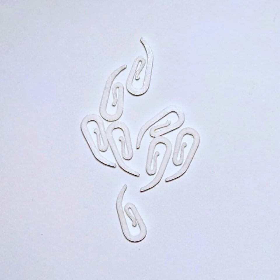 image 1 of Curtain Hooks (25 pack) White