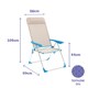 image 2 of Folding Chair Marbueno Blue Beige 69 x 109 x 58 cm Blue