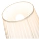 image 3 of Traditional Classic Cream Faux Silk Pleated Inner Lined Lamp Shade - 10" | Cream | Cream | 1