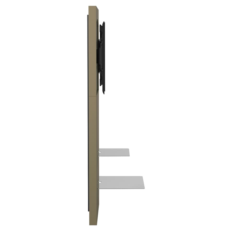 image 1 of Mercury with 2 shelves in raw mdf with bracket Cream | Raw MDF