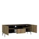 image 4 of Kendall TV-Unit with 2 Doors + 1 Drawer Oak and Black