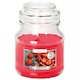 image 1 of Glass Jar Scented Candle with Lid | Orange | Strawberry | 1