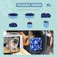 image 3 of PawHut Dog Swimming Pool Foldable Pet Bathing Shower Tub Padding Pool Φ120cm L