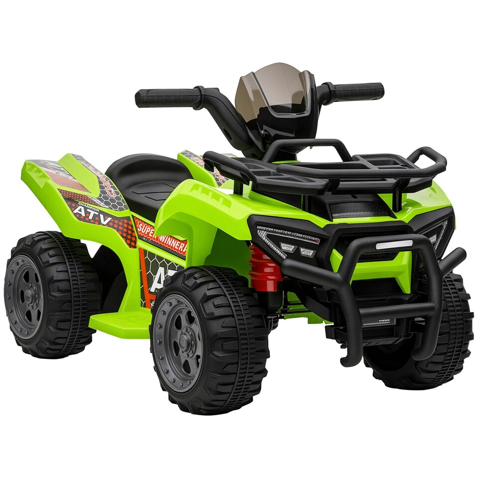 image 1 of HOMCOM 6V Kids Electric Ride on Car Toddler Quad Bike ATV for 18-36 month Green