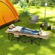 image 10 of Outsunny Camping Bed for Adults with Cushion, Headrest, Side Pocket 