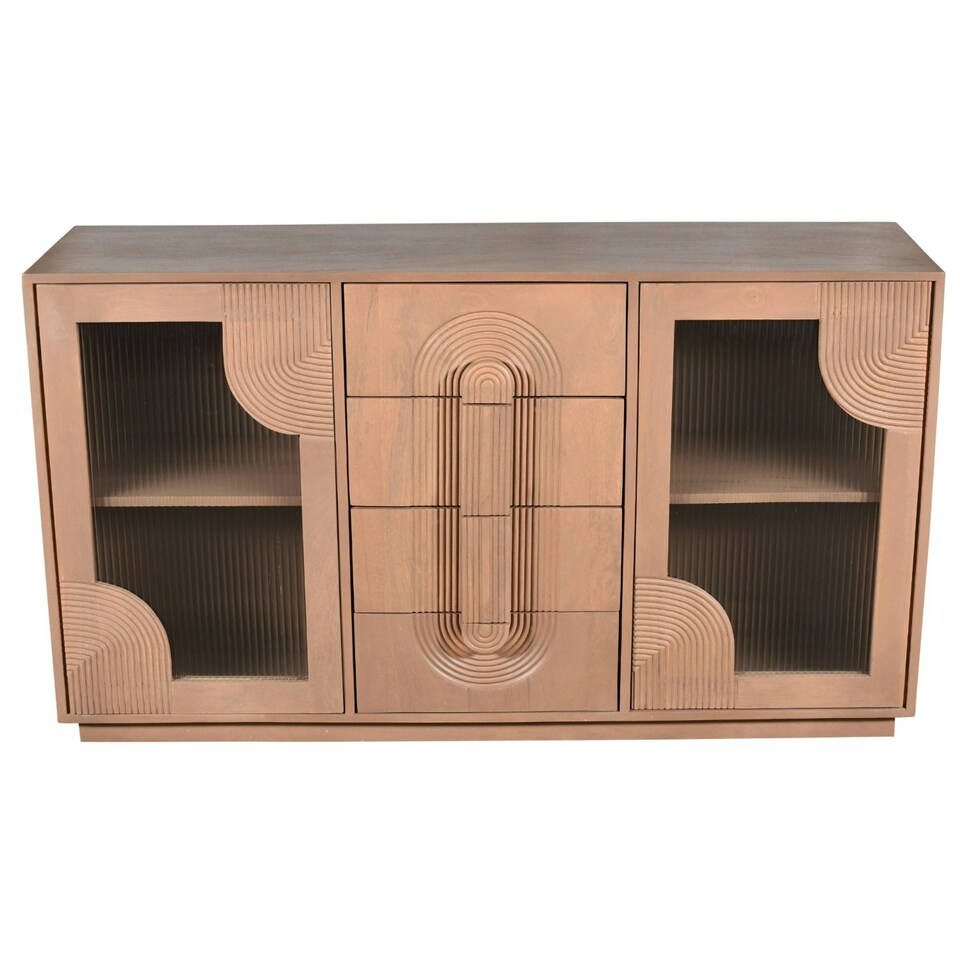image 1 of Jodhpur Solid Wooden Extra Large Sideboard Brown