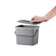 image 4 of Puro Hanging Compost Caddy 3L | Grey | Dark Grey | 3L
