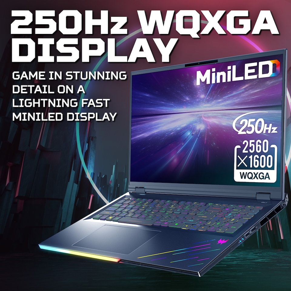 image 1 of Acer Predator Helios Neo 18 NVIDIA RTX 5080 32GB RAM 18" Intel Ultra Core 9 275HX AI Gaming Laptop - NH.QVYEK.002