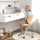 image 3 of COSTWAY Kids Desk Chair Ergonomic Adjustable Children Study Chair-Yellow