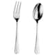 image 2 of Arthur Price Classic Rattail Serving Spoon & Fork Set