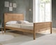 image 6 of 5ft King Size Waxed Pine,Wood,Wooden High Foot End,Solid Panel Bed Frame.Shaker Style | Clear | Natural Pine | King