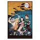 image 1 of Gloss Black Framed  Demon Slayer Group Maxi Poster