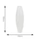 image 2 of ValueLights Isla White Paper Column Metal Base Floor Lamp
