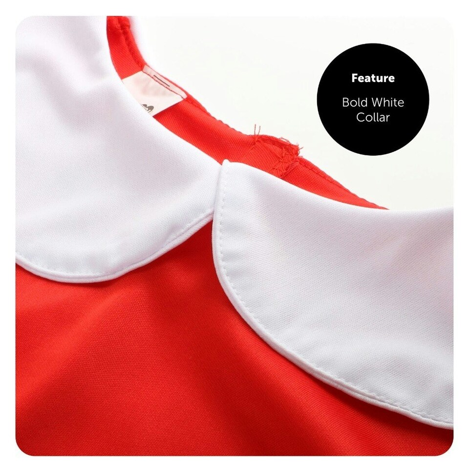 image 1 of Spoilt Golden Ticket Winner Costume, Dress, Ticket & Squirrel | Red | XL