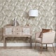 image 1 of Nera Geo Wallpaper in Taupe | Cream | Taupe