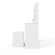 image 6 of Eva LED Dressing Table Set | White | White