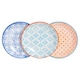 image 1 of Nicola Spring Hand-Printed Sauce Dishes - 10cm - 3 Colours - Pack of 3 | Multi | Multi