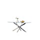 image 1 of Glass Dining Table with Chrome legs, Rectangle, Living / Dining Room, Kitchen, Furniture Grey