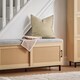 image 4 of SoBuy 3 Flip-Drawer Shoe Cabinet, Light Oak, 23.6x9.4x50.0 in, 24.5 kg - FSR155-N