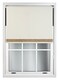image 3 of FURNISHED Thermal Blackout Roller Blinds with Glitter Edge - (W)125cm x (L)165cm | Cream | Cream | (W) 125cm x (L) 165cm