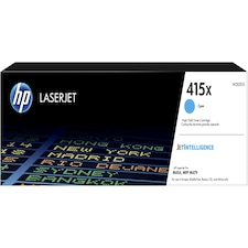 HP 415X Cyan High Yield Toner 6K pages for HP Color LaserJet M454 series and HP Color LaserJet Pro M479 series - W2031X N/A