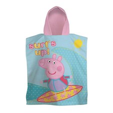 Peppa Pig Childrens/Kids Diving Hooded Towel - Blue/Pink/Yellow - One Size 