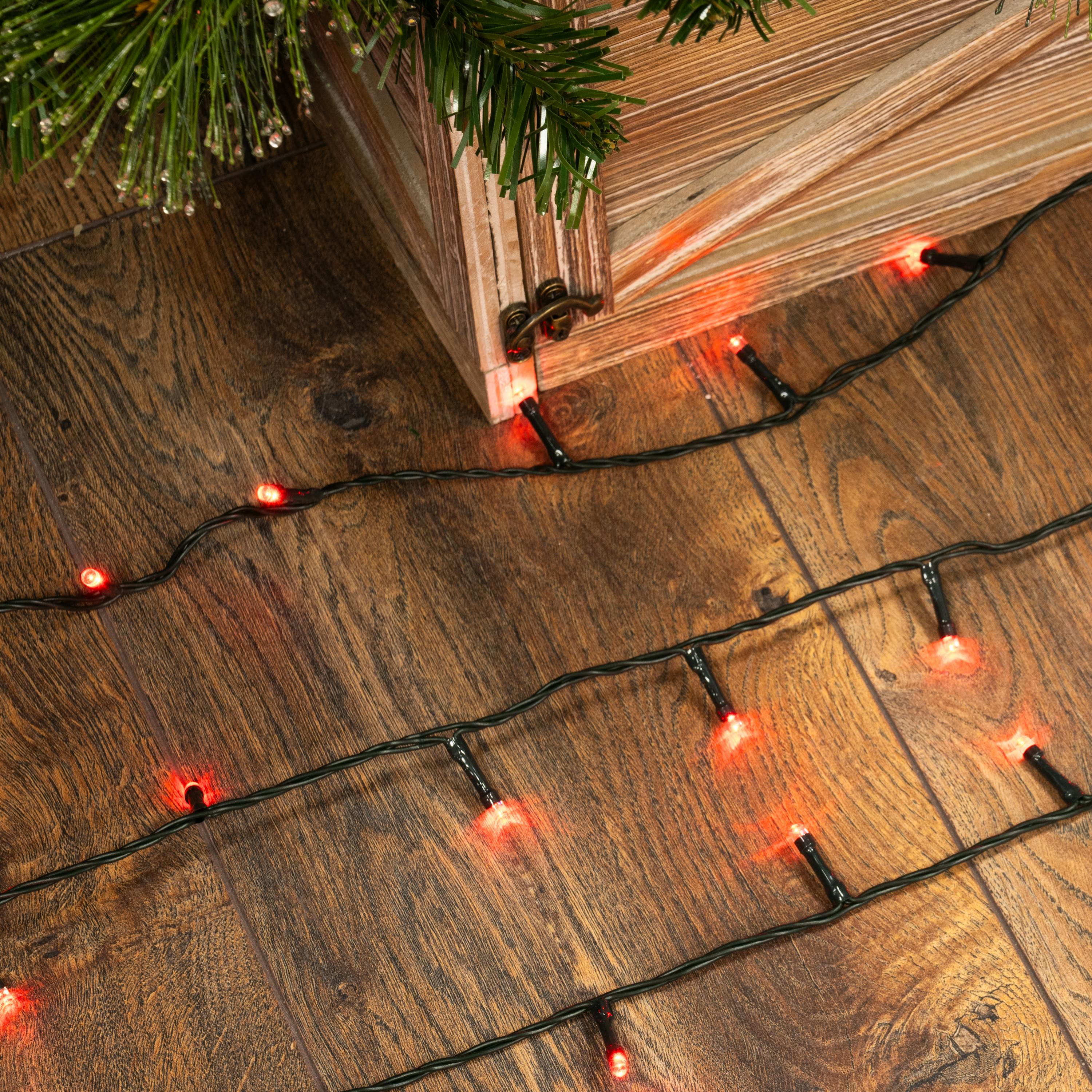 Christmas Tree World 200 Multi function LED Lights - Red